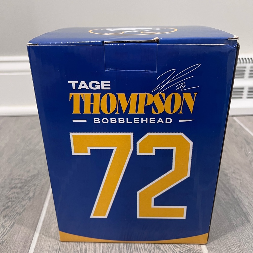 Tage Thompson #72 Bobblehead Buffalo Sabres NHL - Blue & Gold